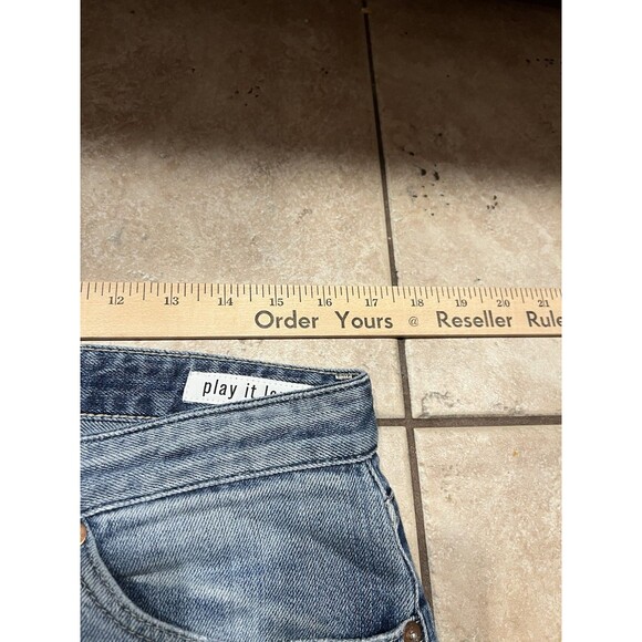 PT05 Jeans Mens 32 Fits 34x27 Play It Loud Soul Slim Fit Blue Denim Jeans - Picture 12 of 13